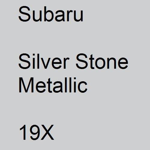 Subaru, Silver Stone Metallic, 19X.